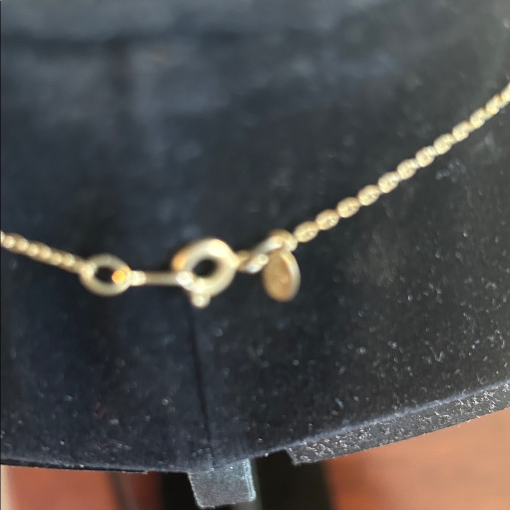 Givenchy Goldtone Logo Necklace with Geometric Pendant - Picture 2 of 4